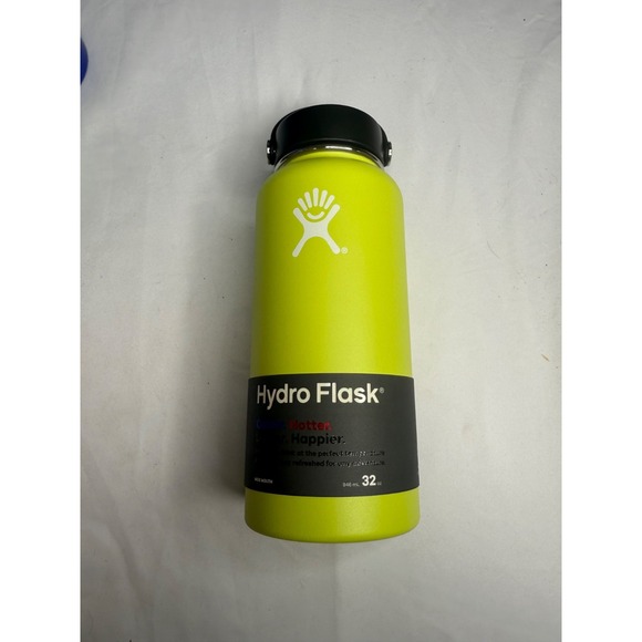 Hydro Flask Other - EXTREMELY RARE! Hydro Flask Wide Mouth With Straw Cap 32oz Citron